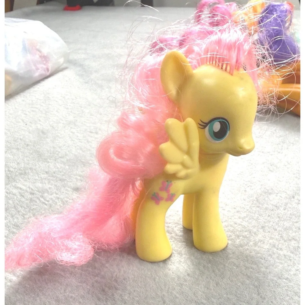 My Little Pony G4 Lot of 5 Hasbro Applejack Lyra Rainbow Dash Pinkie Fluttershy